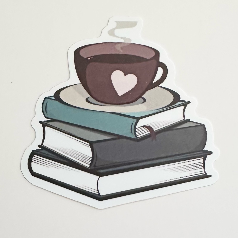 10/$10 Coffee & Books Sticker
